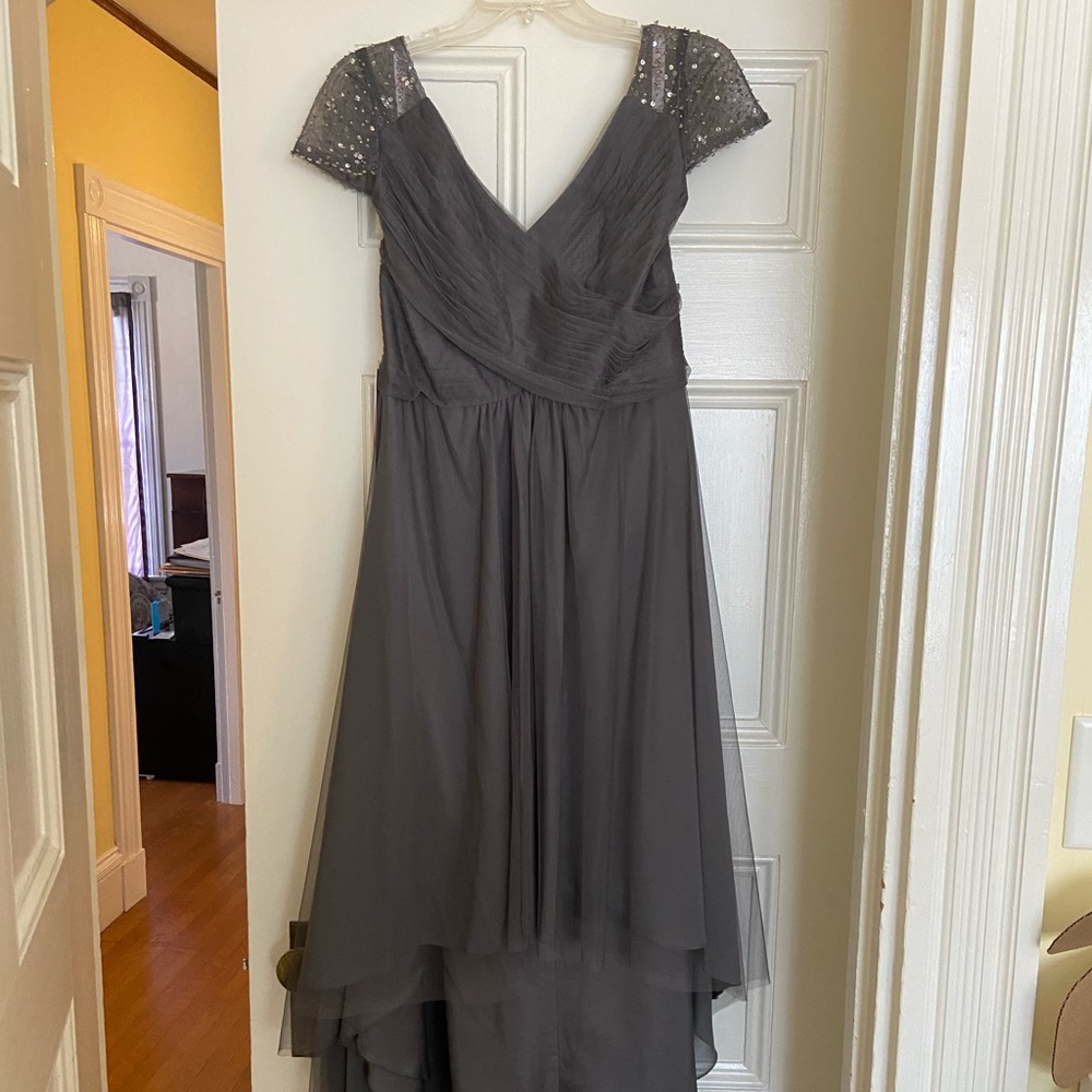 JJ House grey dress size 36.5 bust 34.25 waist